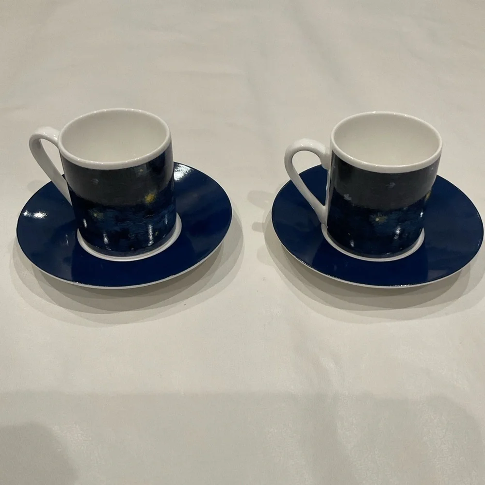 de Young Museum Tea Cup Set Van Gogh, Gauguin, Cezanne and Beyond Starry Night